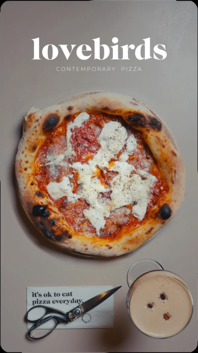 Instagram post from lovebirdspizza. This post is in position 0.
