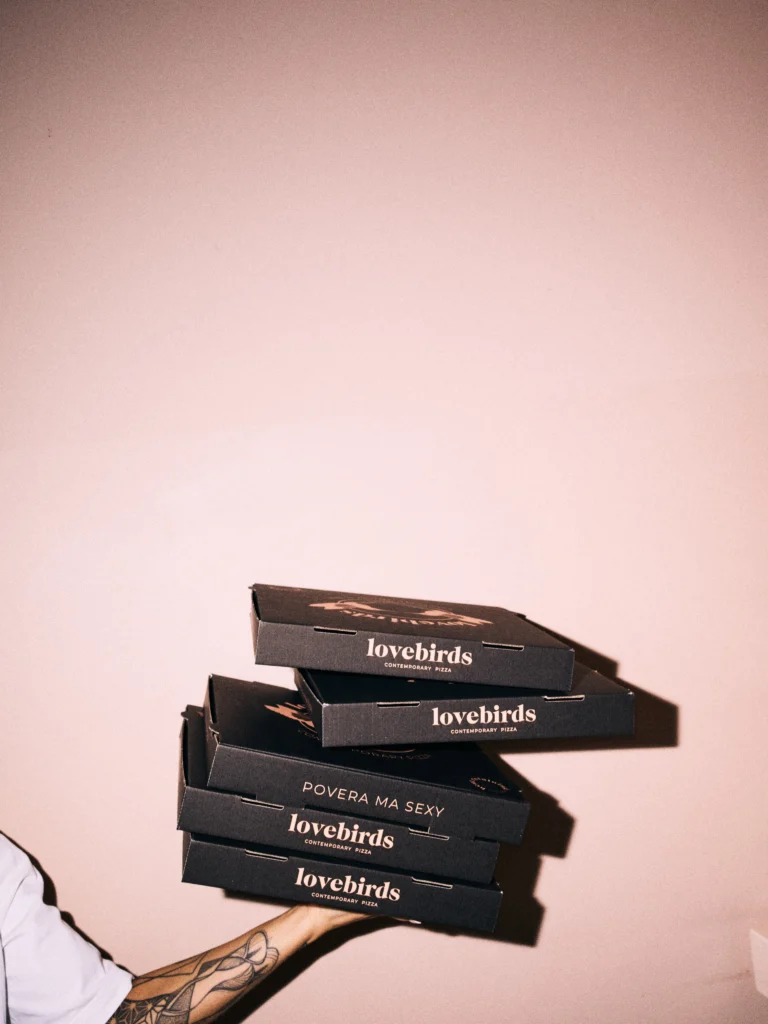 Instagram post from lovebirdspizza. This post is in position 0.